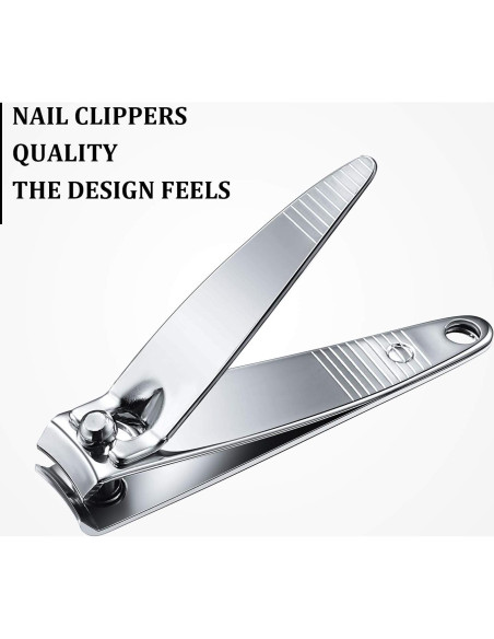 Set de 100 Cortauñas Mudder de Acero Inoxidable Portátil