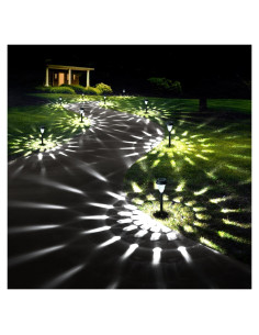 GIGALUMI Paquete de 12 Luces Solares Jardín IP65