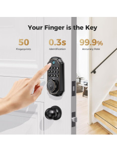 Cerradura Inteligente Arpha D280K con Huella Dactilar y App 2