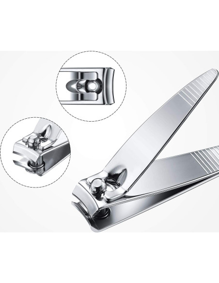 Set de 100 Cortauñas Mudder de Acero Inoxidable Portátil