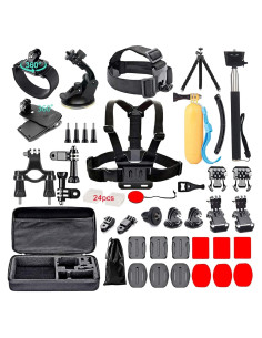 Kit 60 en 1 Accesorios para Cámara Black Pro Compatible GoPro