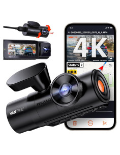 Cámara Dash Cam 4K Vantrue N4 Pro 3 Canales GPS WiFi