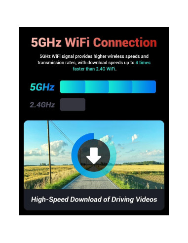 Cámara Dash OVAMAN K600 4K Dual GPS 170 Pantalla 9,11 cm