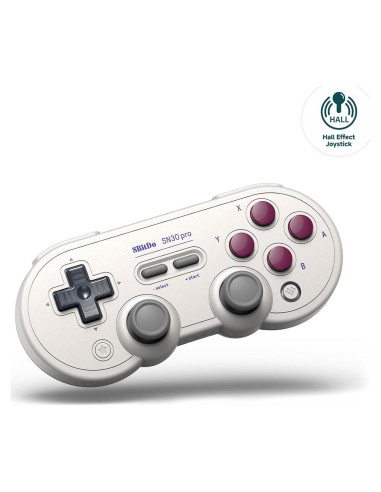 Controlador Bluetooth 8BitDo SN30 Pro G Classic, Efecto Hall