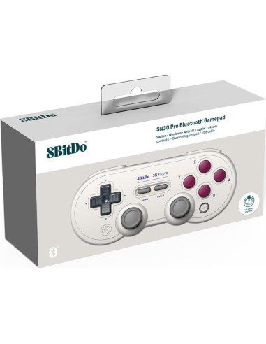 Controlador Bluetooth 8BitDo SN30 Pro G Classic, Efecto Hall