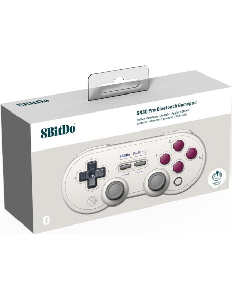 Controlador Bluetooth 8BitDo SN30 Pro G Classic, Efecto Hall