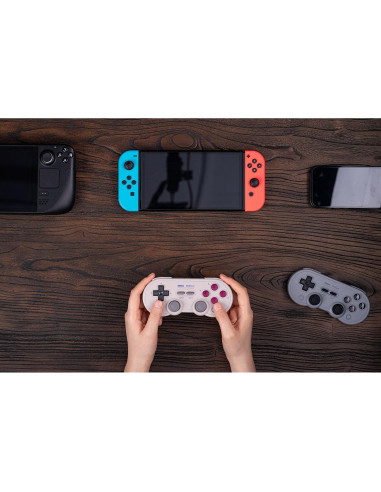 Controlador Bluetooth 8BitDo SN30 Pro G Classic, Efecto Hall