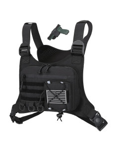 Bolsa de Pecho Koculemi para Deportes al Aire Libre - Negro