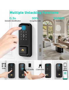 Cerradura Inteligente Butimu para Puerta Principal 10-en-1 2