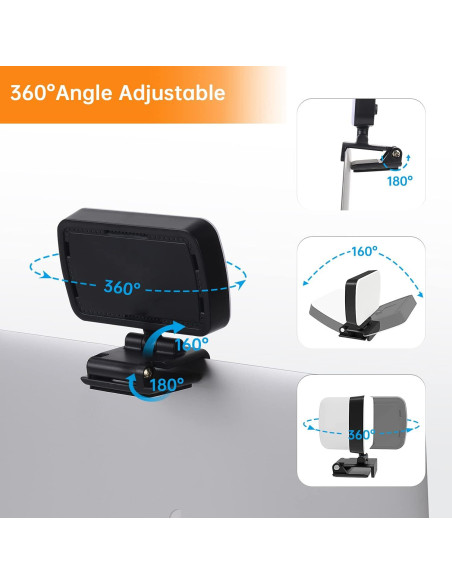 Iluminación para Videoconferencias Fansrock con Clip Ajustable