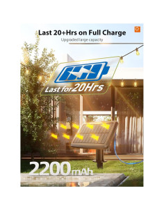 Luces de Cadena Solares KYY 54FT con Control Remoto y USB 2