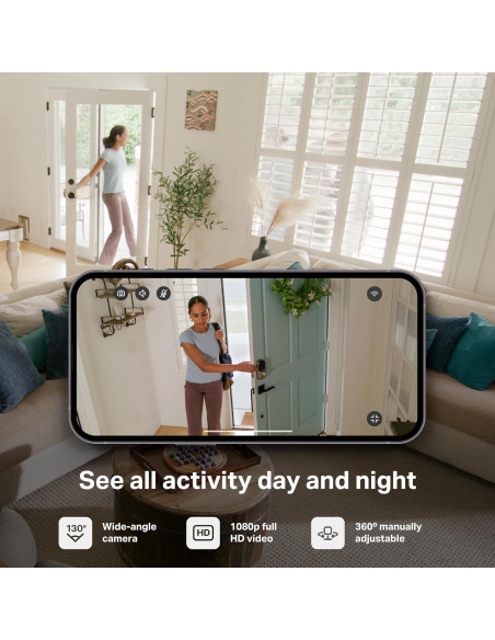 Cámara de Seguridad Interior myQ Chamberlain HD 1080p Cámara de Seguridad Interior myQ Chamberlain HD 1080p