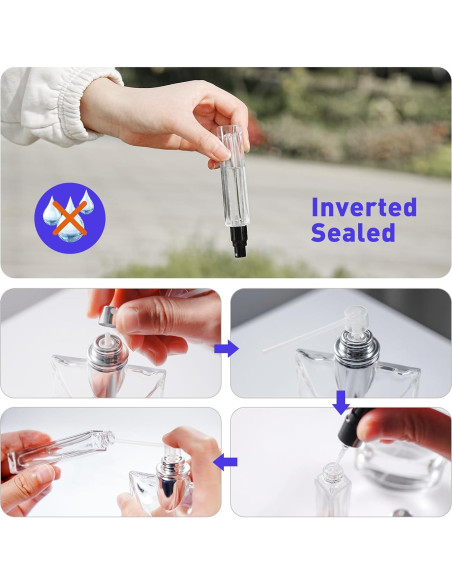 Kit de Botellas de Perfume Rellenables Glassfinity 10ml 16pcs