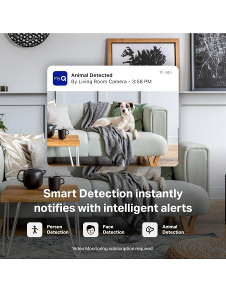 Cámara de Seguridad Interior myQ Chamberlain HD 1080p Cámara de Seguridad Interior myQ Chamberlain HD 1080p