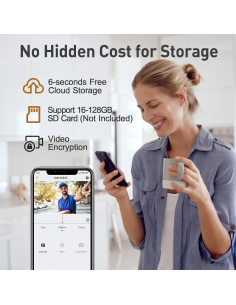 Cámara de Timbre XTU J10 2K Inalámbrica con Audio Bidireccional 2