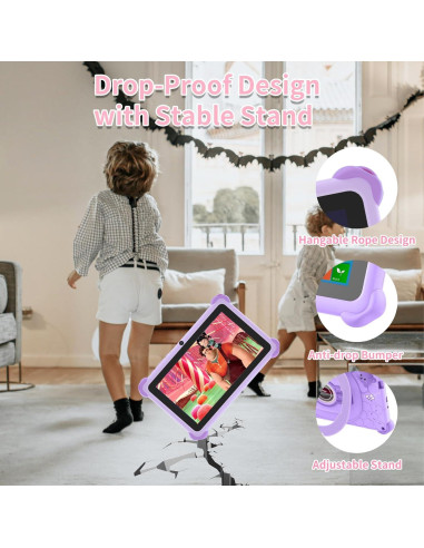 Tableta Zcobro KIDS710 7" 32GB para Niños con Funda