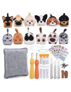 Kit de Agujas de Fieltro Mayboos 12 Piezas para Manualidades