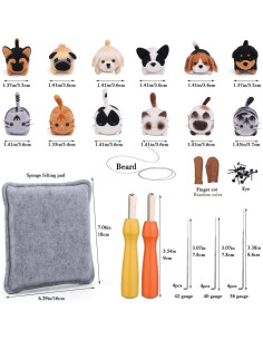 Kit de Agujas de Fieltro Mayboos 12 Piezas para Manualidades 2