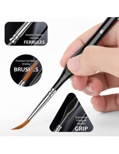 Juego de 10 Pinceles Micro Cocoaland - Detalles Finos 2