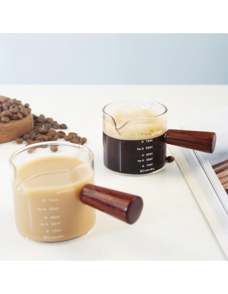 Jarra Medidora Doble Pico 75ml BCnmviku Vidrio Transparente