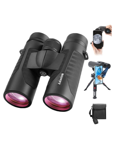 Binoculares Adasion 12x42 HD Impermeables con Adaptador