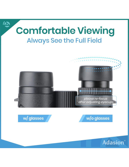 Binoculares Adasion 12x42 HD Impermeables con Adaptador