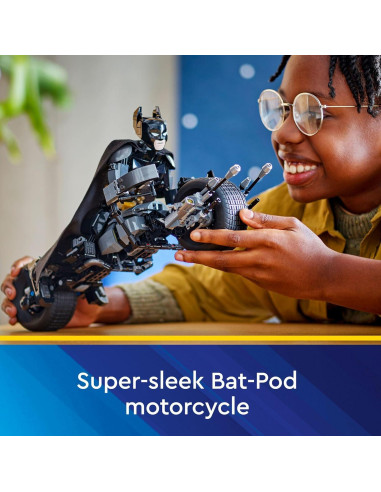 LEGO DC Batman Figura y Moto Bat-Pod 26 cm Juguete 12+