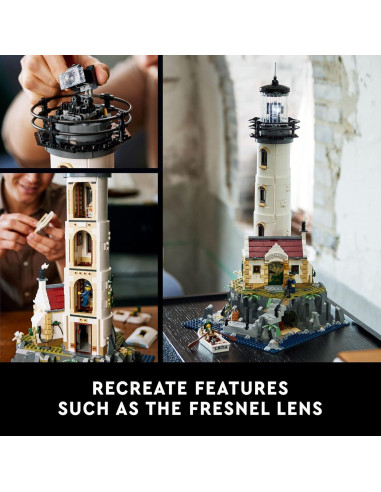 LEGO Ideas Faro Motorizado 21335 para Adultos con Luces