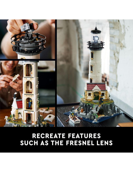 LEGO Ideas Faro Motorizado 21335 para Adultos con Luces