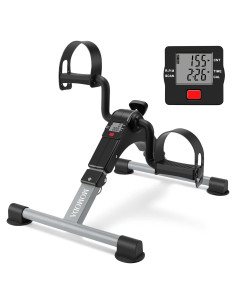 MOMODA Mini Bicicleta Ejercitador Peddler Plegable LCD