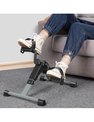 MOMODA Mini Bicicleta Ejercitador Peddler Plegable LCD