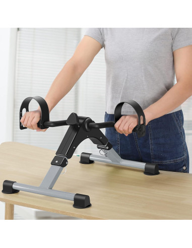 MOMODA Mini Bicicleta Ejercitador Peddler Plegable LCD