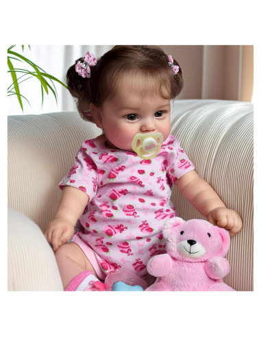 Muñeca de bebé renacida JIZHI 50,8 cm realista con caja