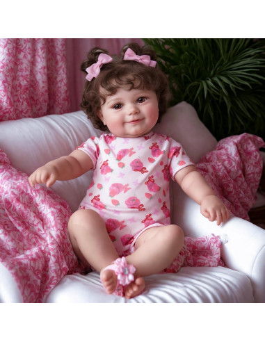 Muñeca de bebé renacida JIZHI 50,8 cm realista con caja