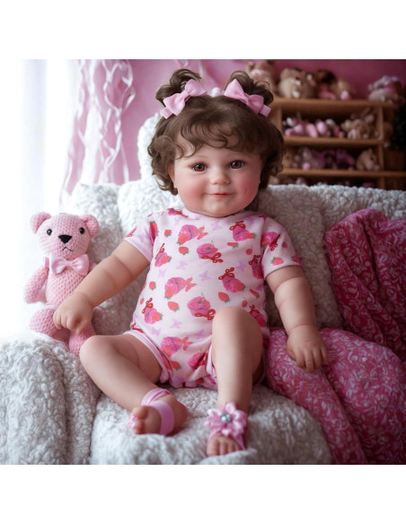 Muñeca de bebé renacida JIZHI 50,8 cm realista con caja