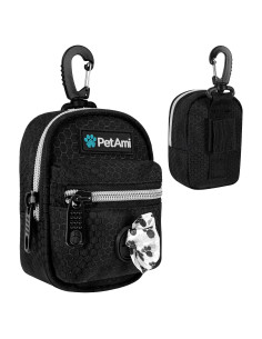 Dispensador de Bolsas de Excremento para Perros PetAmi Negro