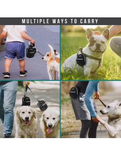 Dispensador de Bolsas de Excremento para Perros PetAmi Negro 2