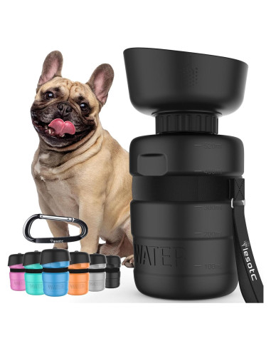 Botella de Agua para Perros Lesotc 520ml a Prueba de Fugas
