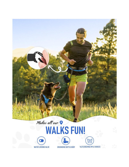 Botella de Agua para Perros Lesotc 520ml a Prueba de Fugas