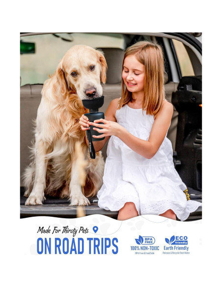 Botella de Agua para Perros Lesotc 520ml a Prueba de Fugas