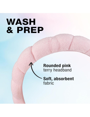 Banda para Maquillaje Conair Rosa - Suave y Absorbente