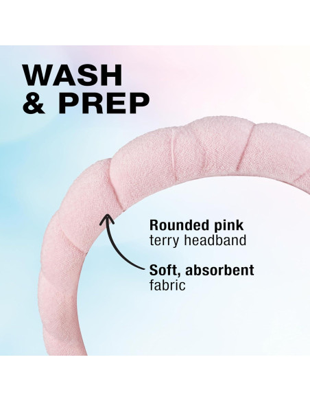 Banda para Maquillaje Conair Rosa - Suave y Absorbente