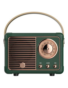 Altavoz Bluetooth Retro Dosmix HM11 Verde Mini Decorativo