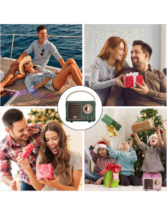 Altavoz Bluetooth Retro Dosmix HM11 Verde Mini Decorativo 2