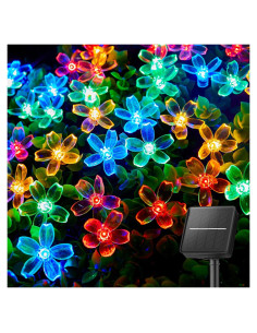Luces de Cadena Solares Brightown 60 LED Multicolor 7.92m