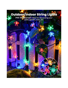 Luces de Cadena Solares Brightown 60 LED Multicolor 7.92m 2