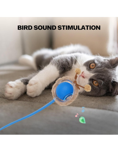 Bola Interactiva para Gatos Pet Prime Recargable con Luces y Sonidos