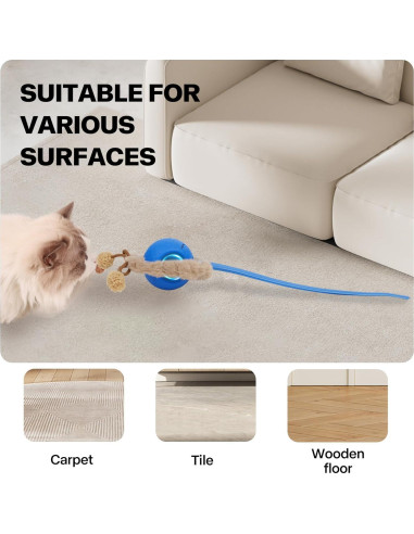 Bola Interactiva para Gatos Pet Prime Recargable con Luces y Sonidos