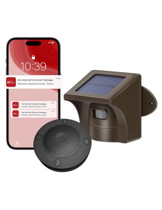 Alarma Solar eMACROS HS002W con App, Sensor Inalámbrico 0.8 km
