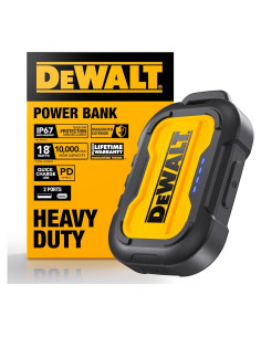 Cargador Portátil DEWALT 10,000mAh USB-C Resistente IP67